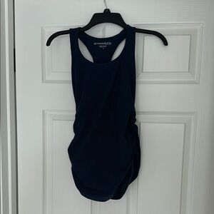 Maternity Women's Navy Athletic Tank Top